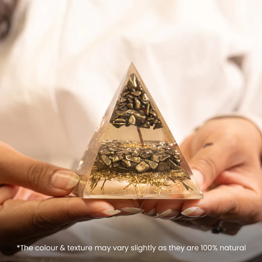 Wealth Magnet Pyrite Pyramid