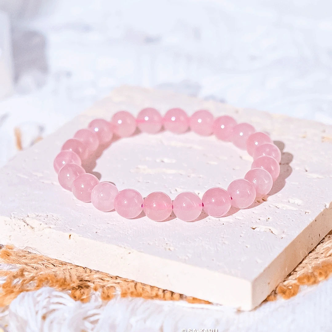 Rose Quartz Stone Bracelet | For Love and Attraction