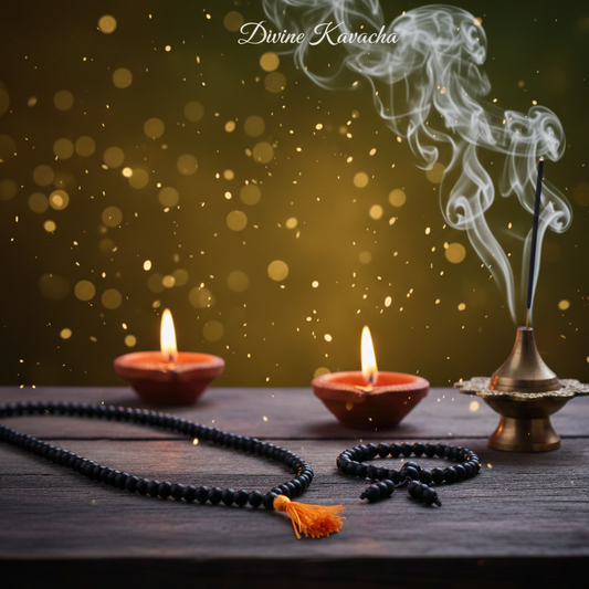 Original Karungali Malai (108 Beads) & Karungali Bracelet Combo – Lab Certified | Premium Ebony Wood |