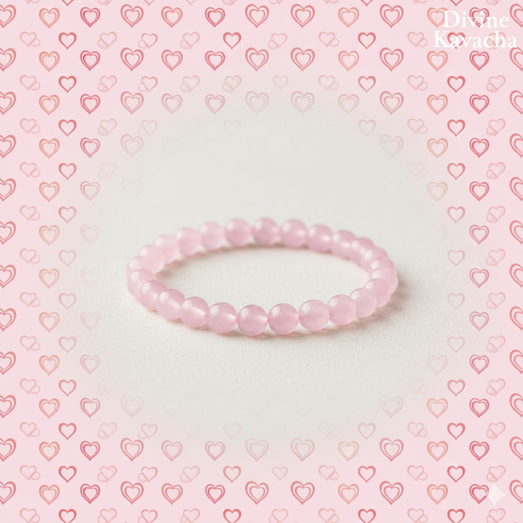 Rose Quartz Stone Bracelet | For Love and Attraction