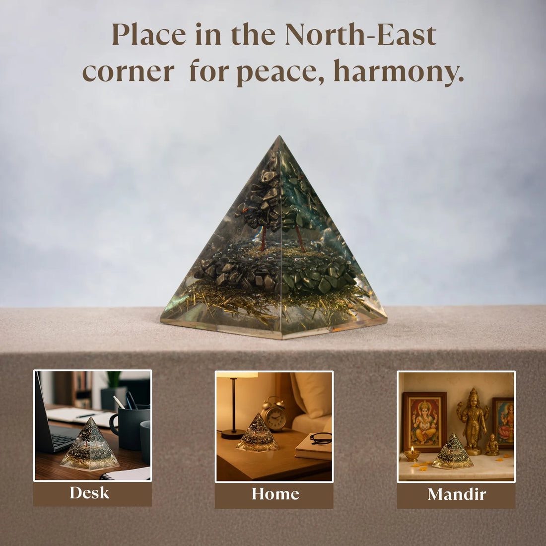 Wealth Magnet Pyrite Pyramid