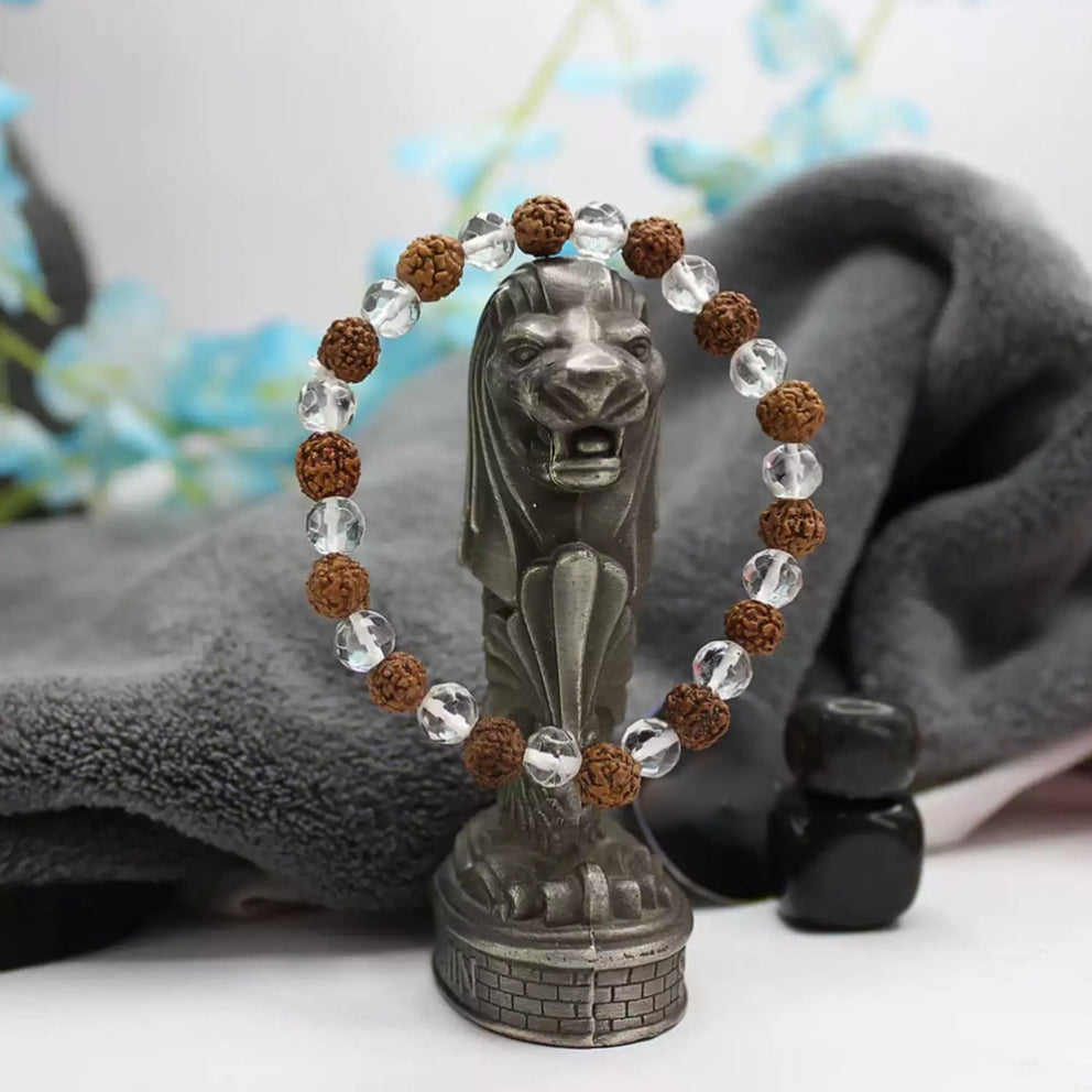 Rudraksha Crystal Bracelet