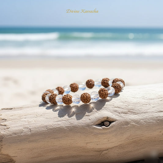 Rudraksha Crystal Bracelet