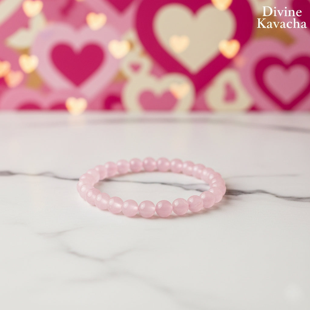Rose Quartz Stone Bracelet | For Love and Attraction
