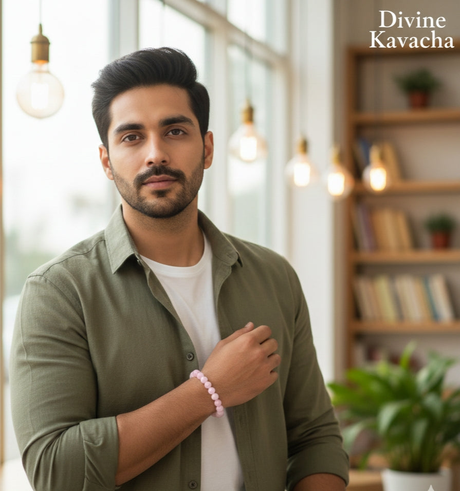 Rose Quartz Stone Bracelet | For Love and Attraction