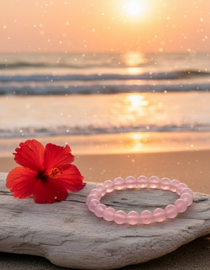 Rose Quartz Stone Bracelet | For Love and Attraction