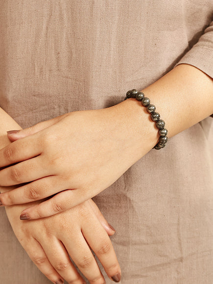Raw Pyrite Bracelet | For Wealth, Confidence & Protection