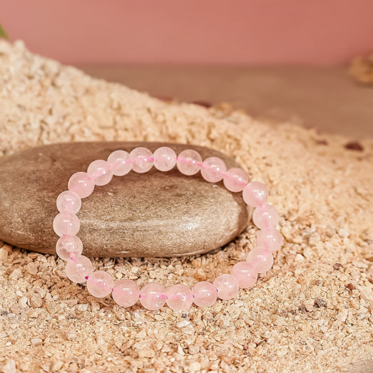 Rose Quartz Stone Bracelet | For Love and Attraction