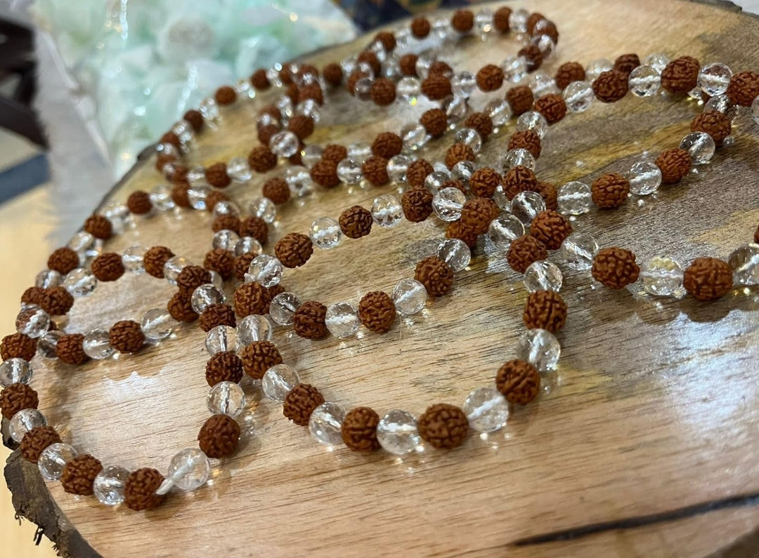 Rudraksha Crystal Bracelet